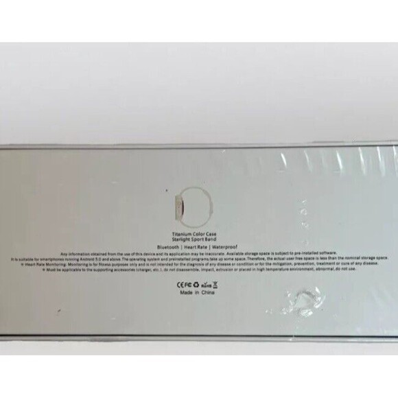 Smart Watch Starlight Sports Orange Band Waterproof, Heart Rate, Bluetooth - Picture 3 of 3